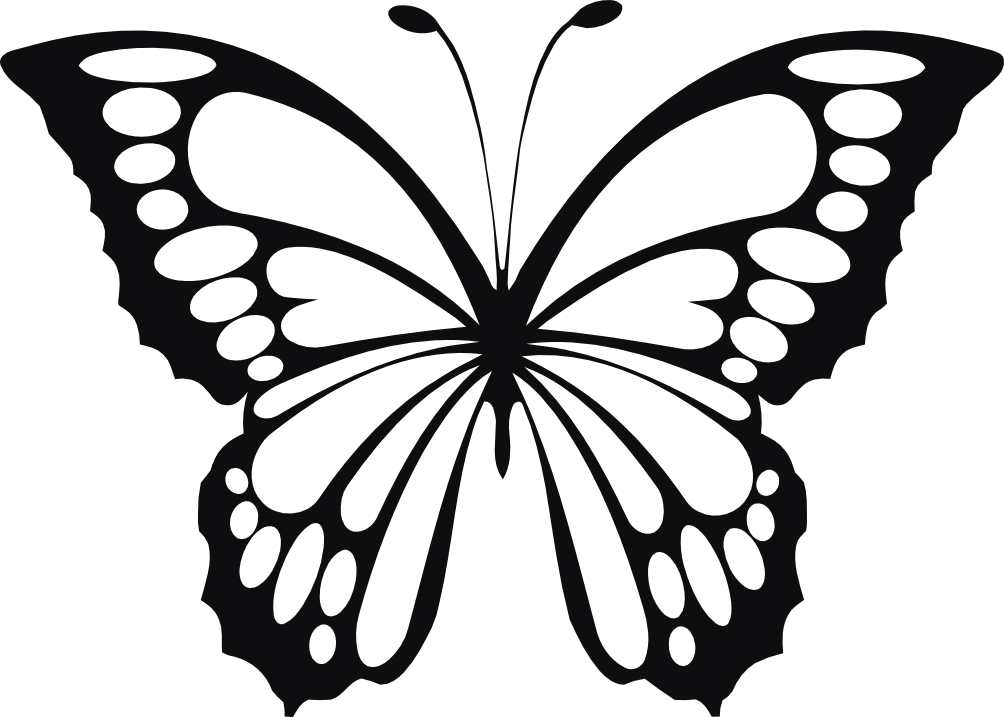 Fjäril dekal