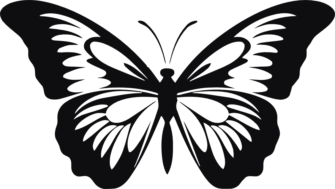 Fjäril dekal