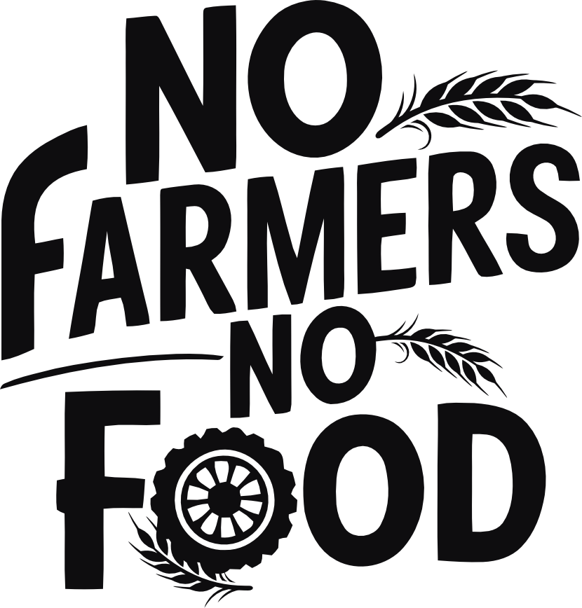 No farmers no food dekal