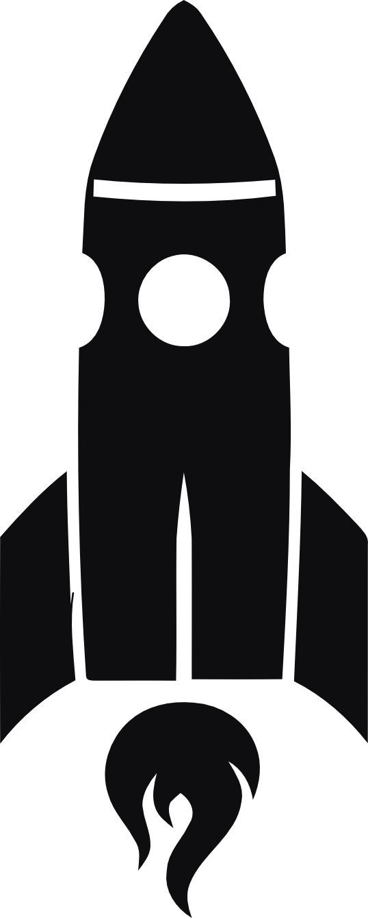 Rymdraket dekal