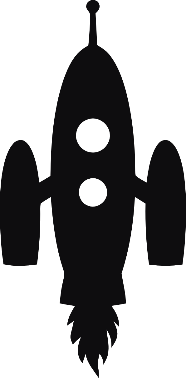 Rymdraket dekal