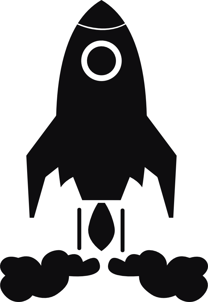 Rymdraket dekal