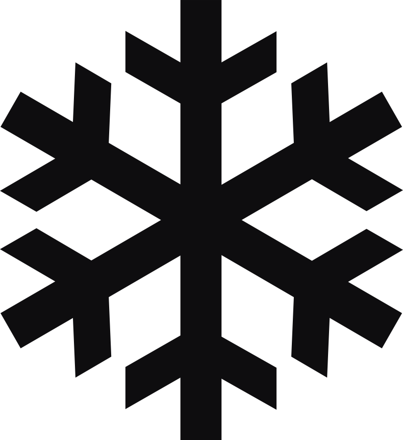 Snöflinga. Datorskuren dekal