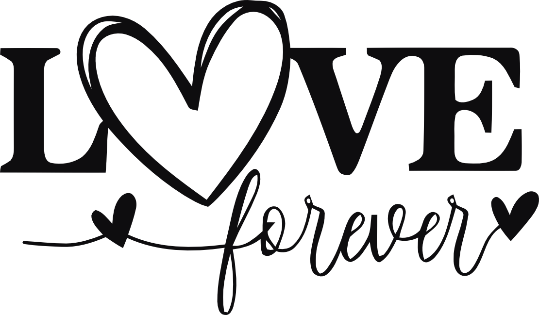 Love you forever dekal