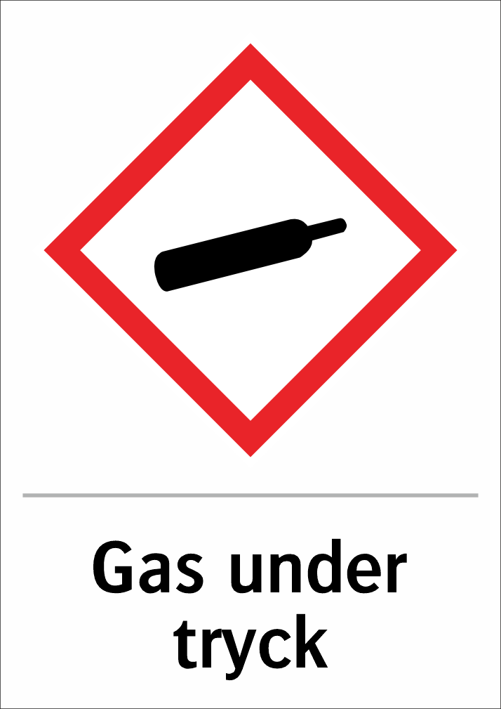 Skylten finns i aluminium (plan), plast, klisterdekal.