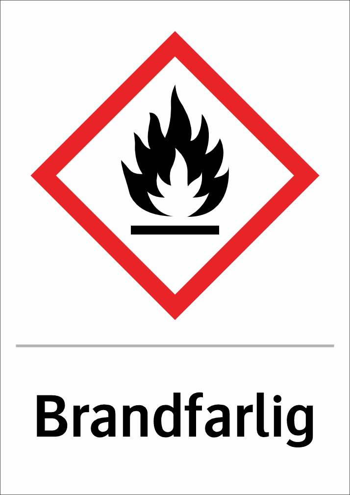 Skylten finns i aluminium (plan), plast, klisterdekal.