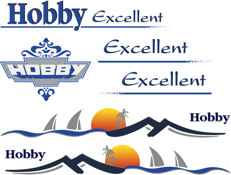 Reproduktion av dekaler till Hobby Excellent.