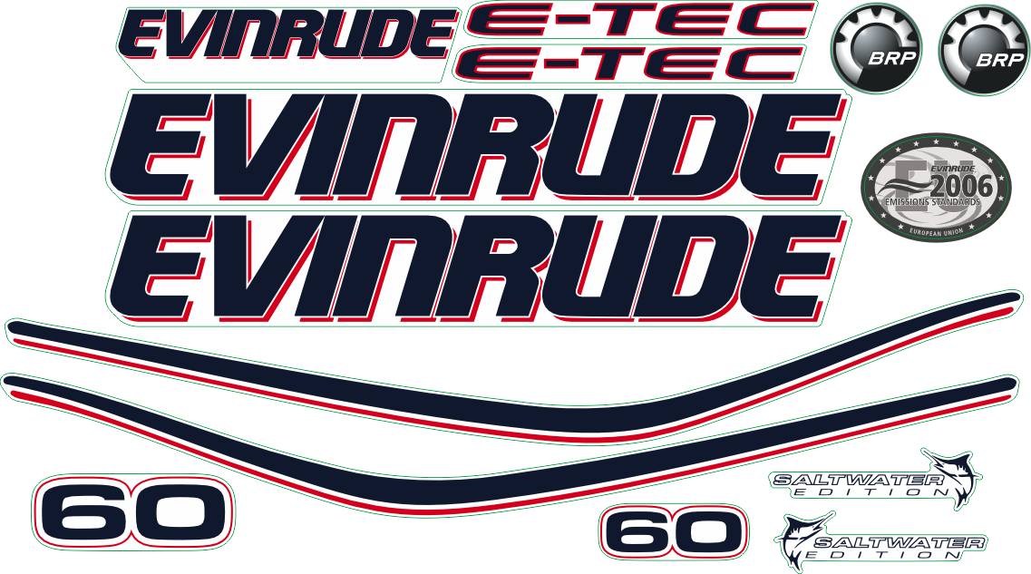 60 hk komplett för vit motorkåpa