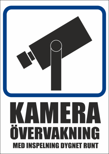 Kamera övervakning med inspelning dygnet runt