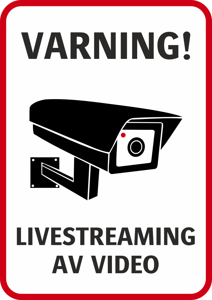 Varning! Livestreaming av video