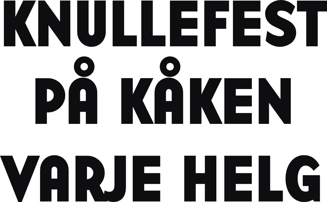 Knullefest på kåken varje helg dekal