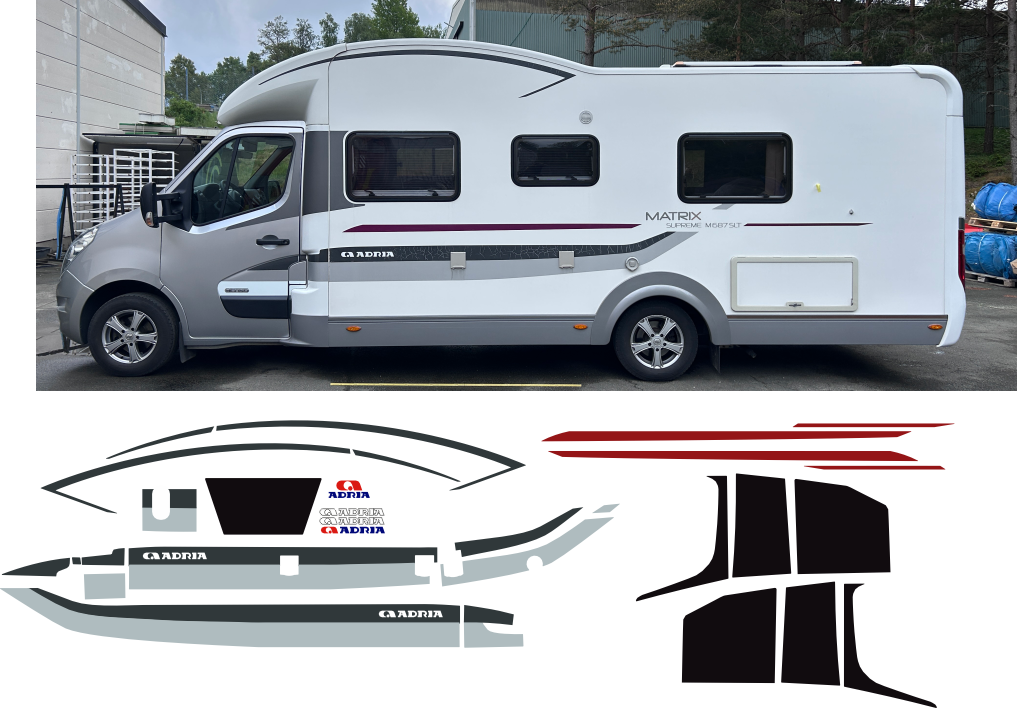 Dekor Adria Matrix Supreme M687 SLT. 2014
OBS! Finns flera varianter, titta noga!