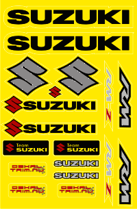 Dekalark 300x460mm. Logotyperna är stansade efter den vita tunna linjen.